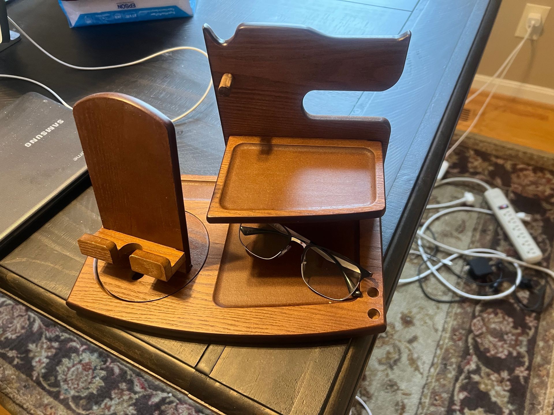 Wood Office Table Stand